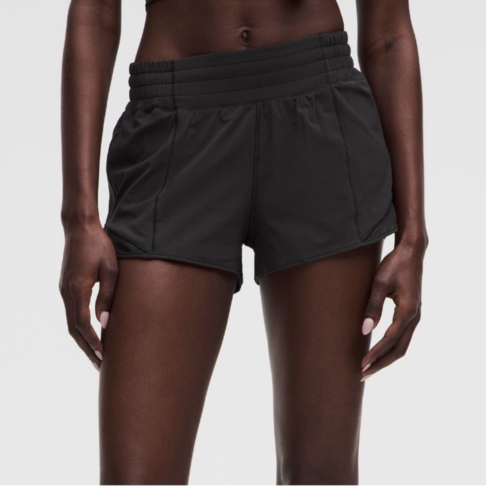 Lulu Hotty hot 2.5in high rise black shorts